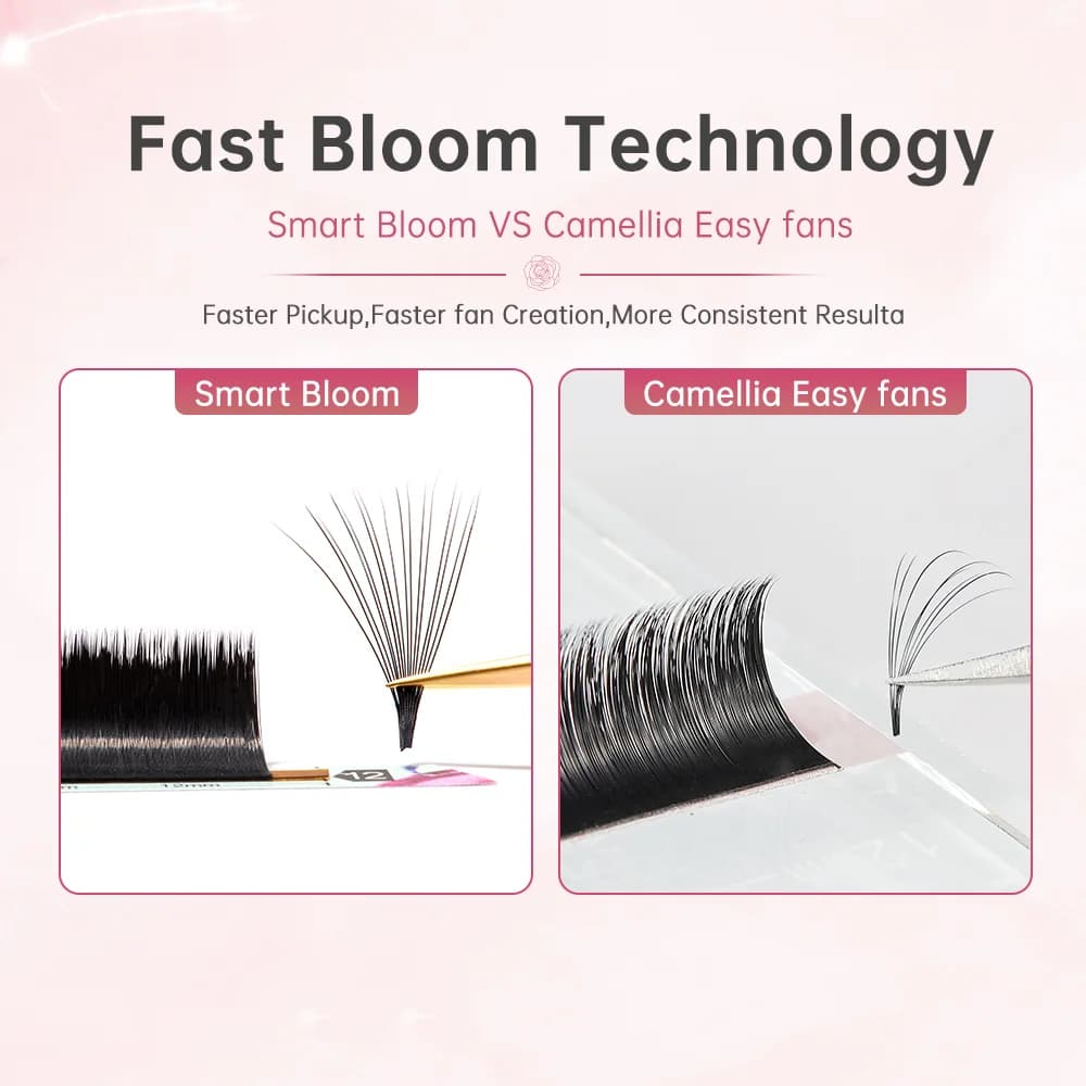 Bulu Mata Campuran Panjang Smart Bloom Mudah Fanning