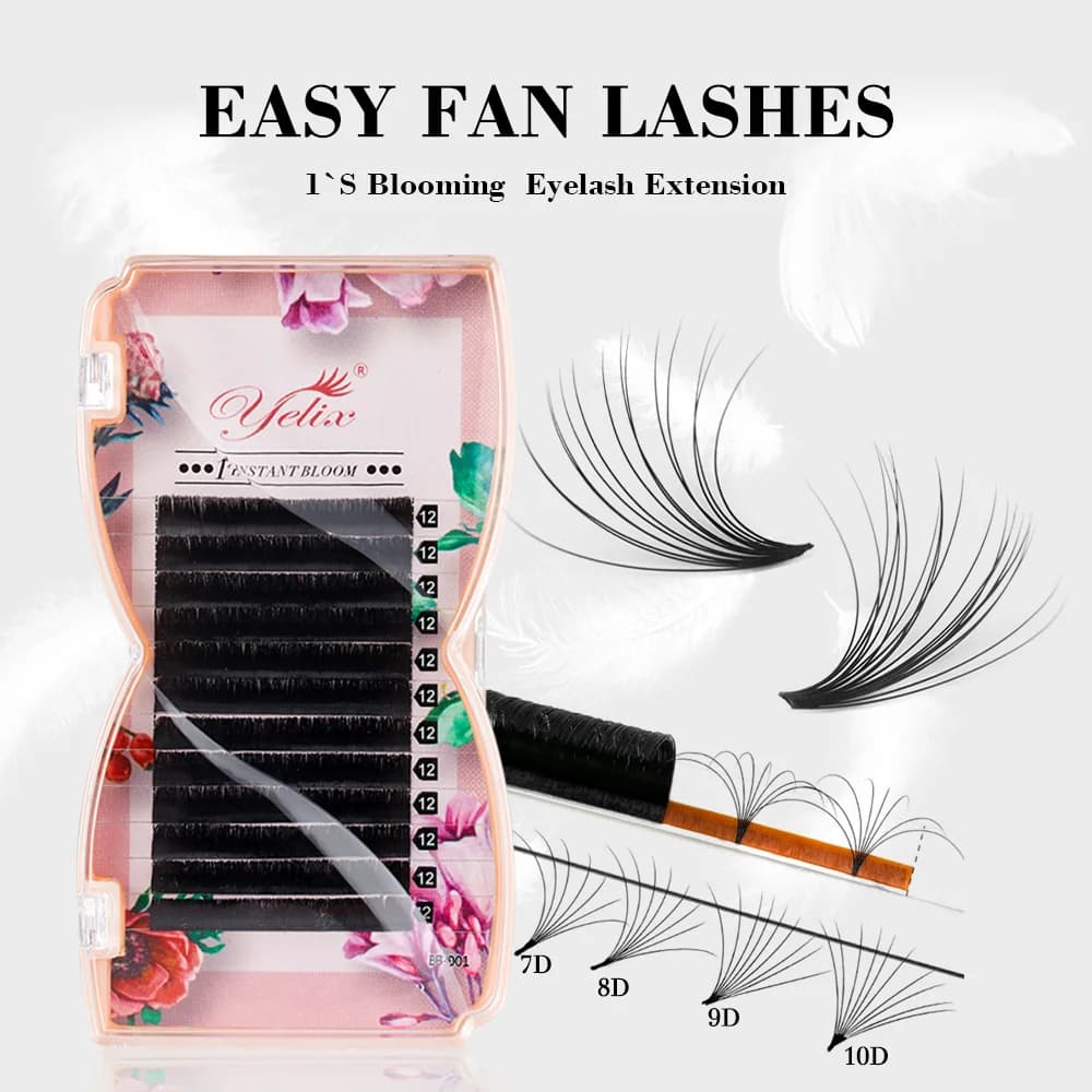 Sambungan Bulu Mata Easy Fan Mega Volume, 0.03/0.05mm