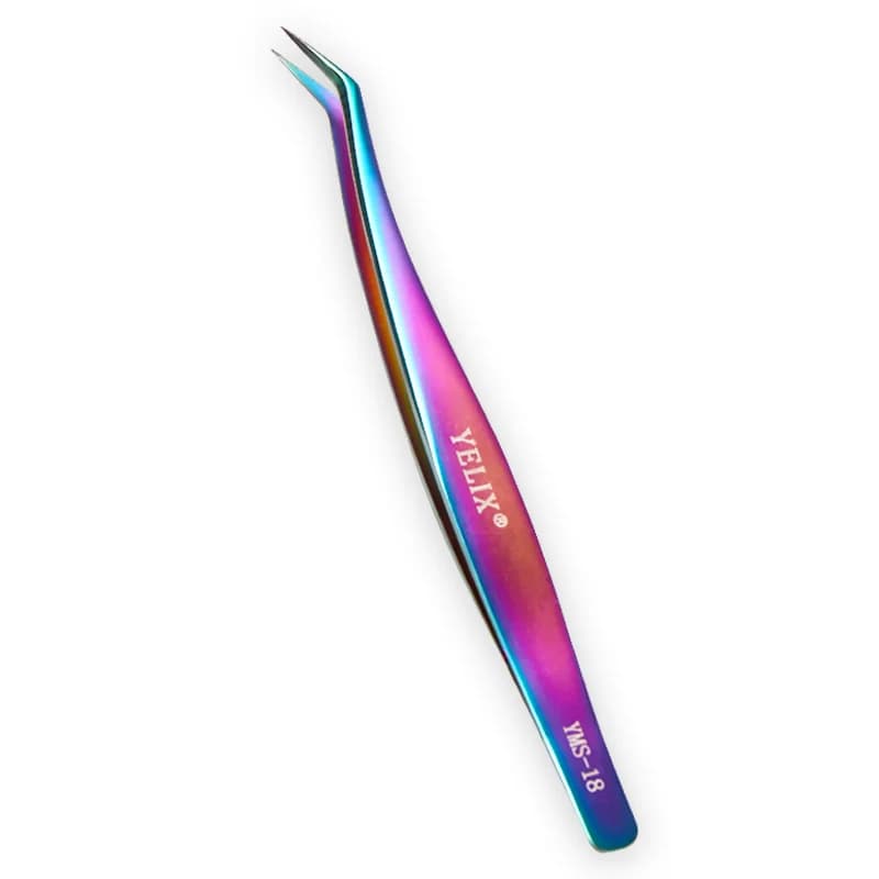 Penyepit Bulu Mata Keluli Tahan Karat dengan Hujung Fiber 3D Tepat